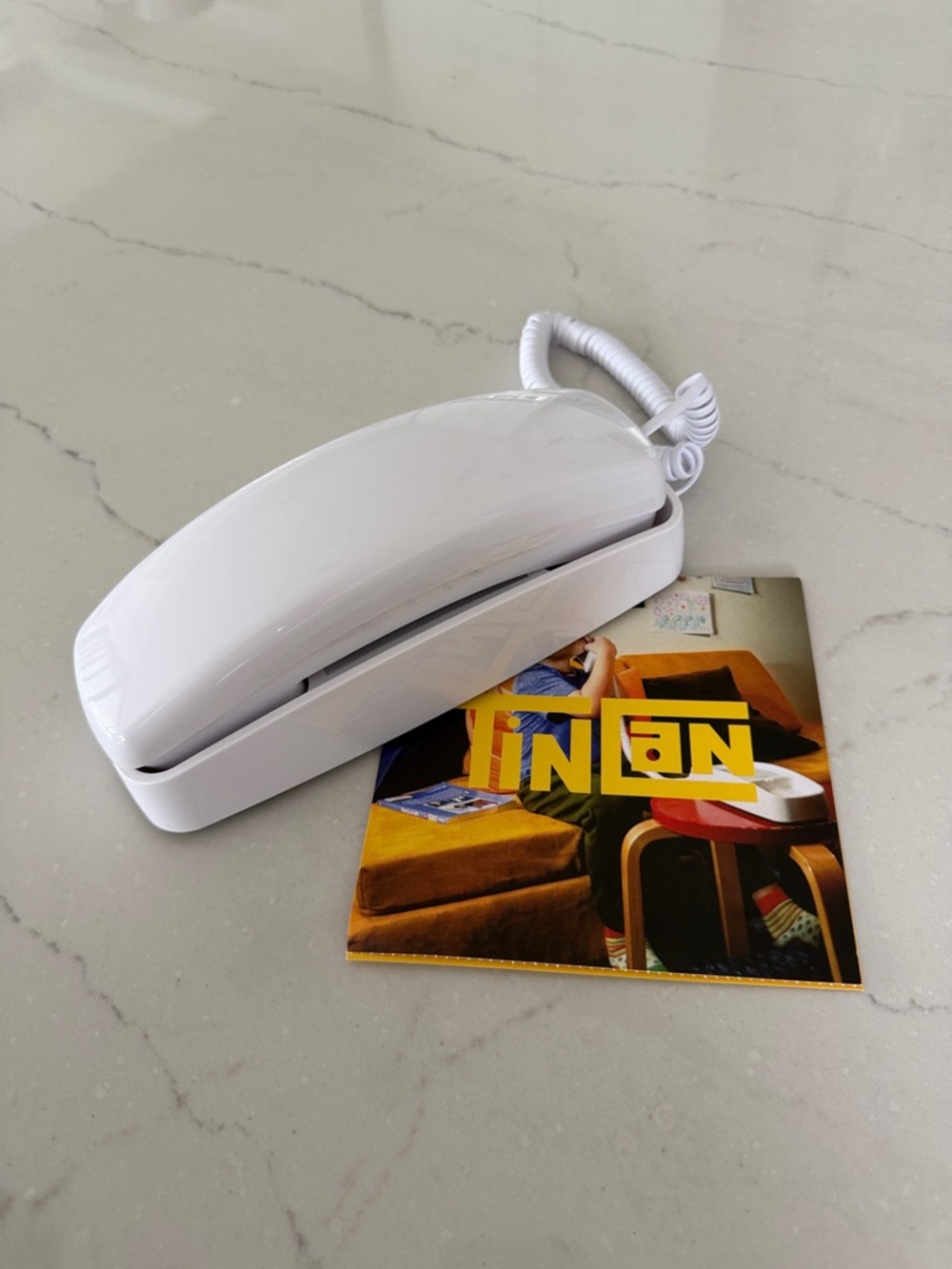 Tin Can Flashback Phone in White (BRAND NEW)